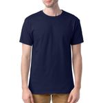 Camiseta Hanes de Algodón Navy cuello redondo pack de 6 talla XL