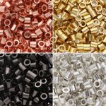 Tubos de crimpado The Beadsmith 2 x 2 mm surtidos 500 uds
