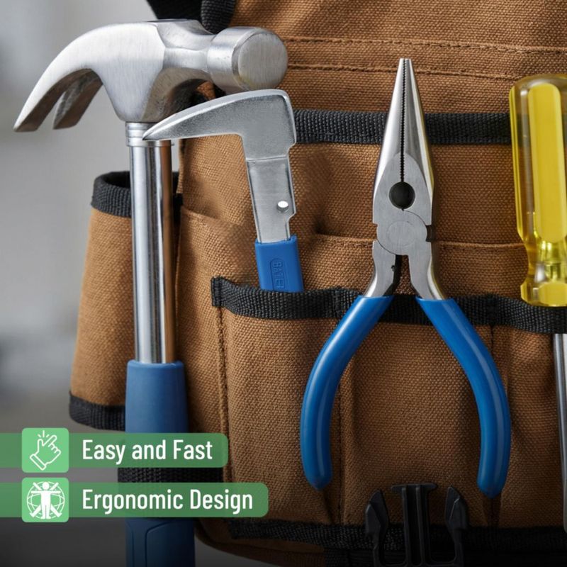 Extractor de clavos Bates Choice 20 cm de acero forjado con agarre antideslizante