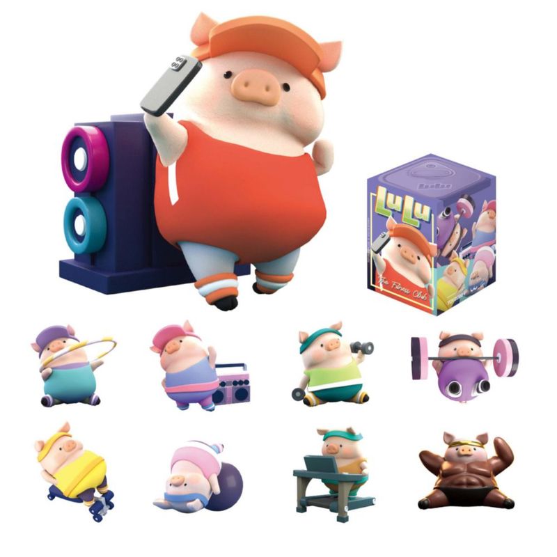 Figurita TOYZERO+ Lulu Piggy Fitness Club - Caja individual
