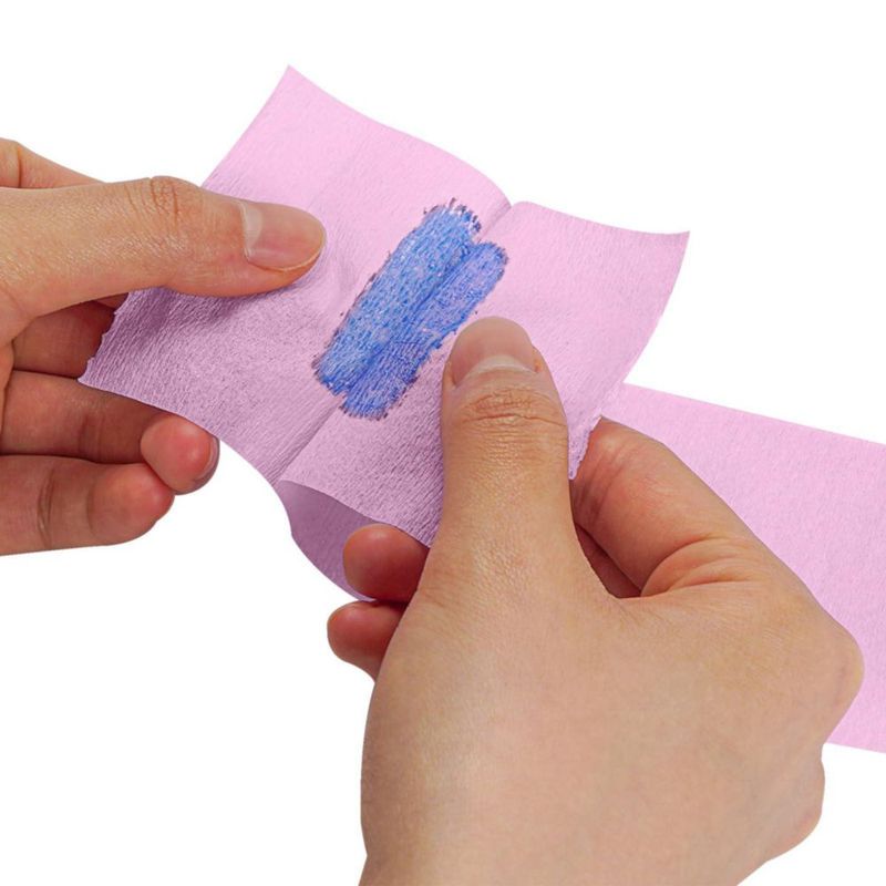 Tiras para el Cuello Adorila 5 Rollos 500 uds Rosadas Desechables