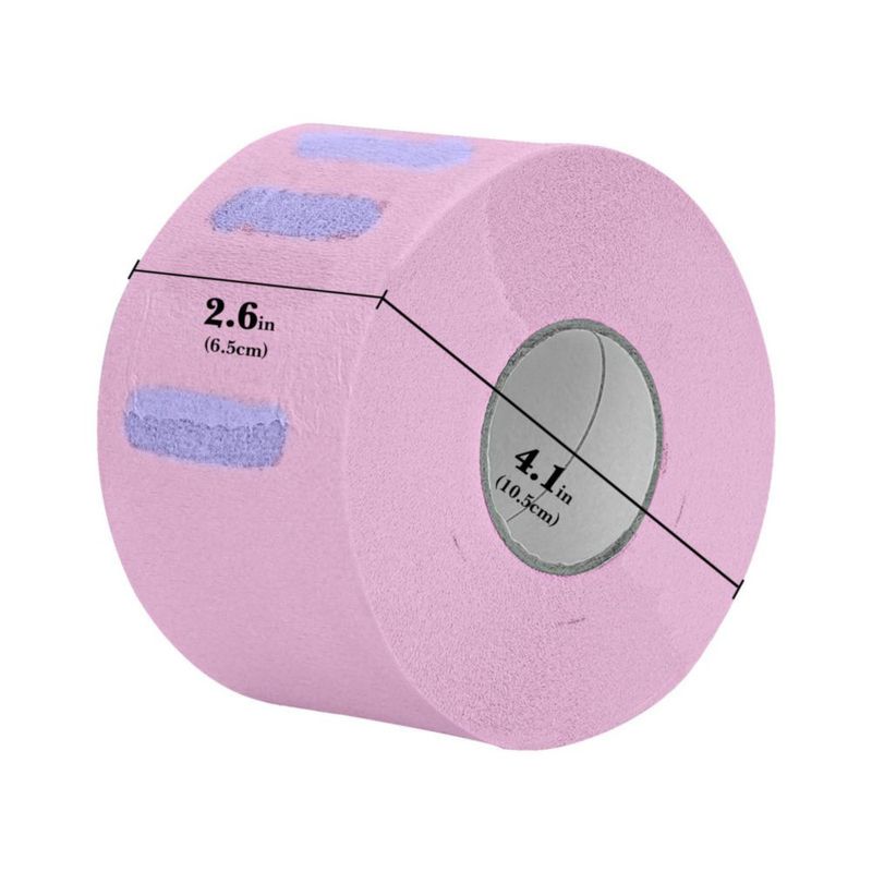 Tiras para el Cuello Adorila 5 Rollos 500 uds Rosadas Desechables