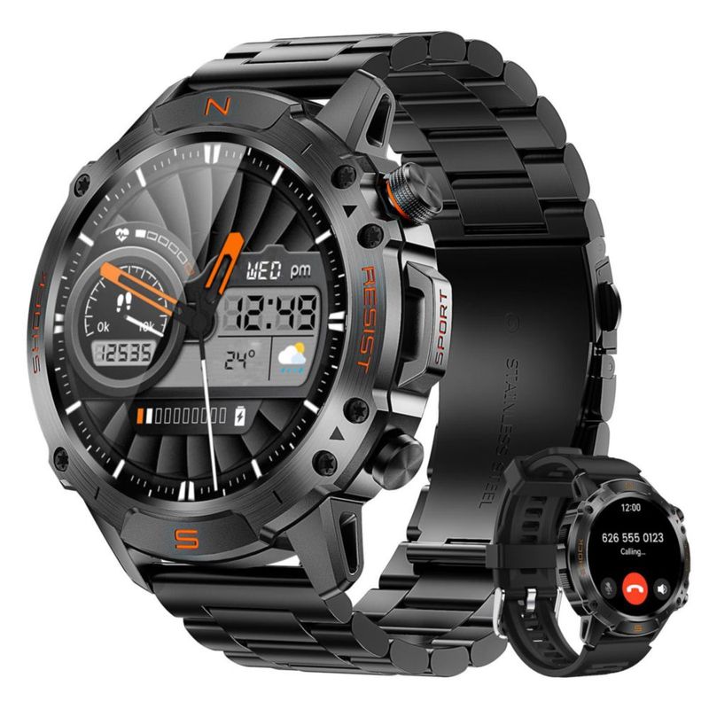 Smartwatch WalkerFit 1.43" AMOLED – Monitor de Fitness