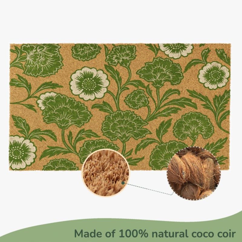 Alfombra de Entrada Eco Living 43x26 cm Chelsea Green Floral