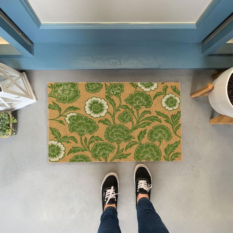 Alfombra de Entrada Eco Living 43x26 cm Chelsea Green Floral