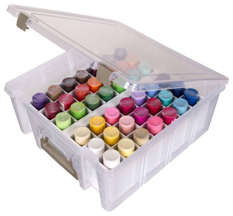 Bandeja de pintura ArtBin 6x12.5x3.5 cm 21 compartimentos color blanco