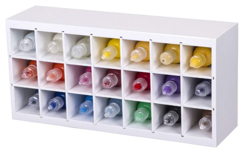 Bandeja de pintura ArtBin 6x12.5x3.5 cm 21 compartimentos color blanco