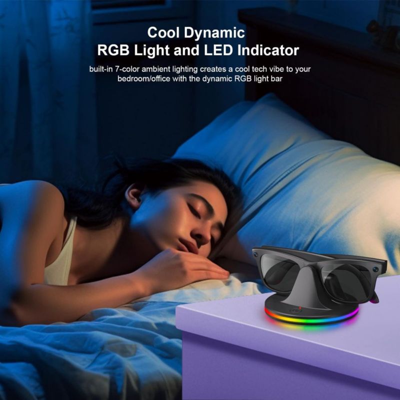 Base de carga Aolukytech para gafas Ray‑Ban Meta RGB