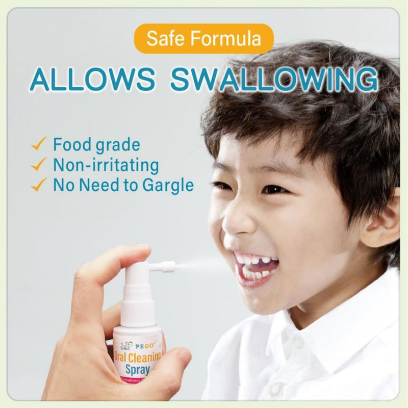 Spray bucal AOAO 40 ml para niños sin flúor sabor fresa