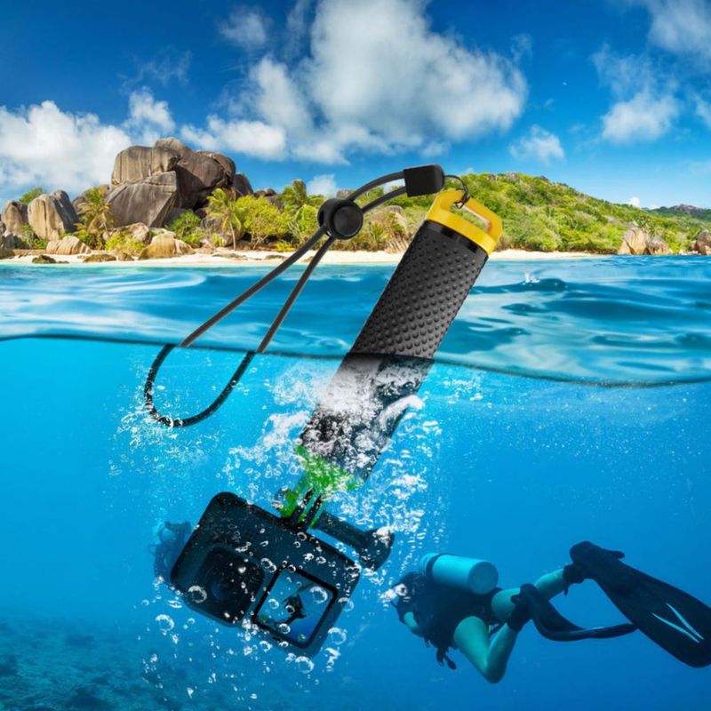 Mango de agarre flotante impermeable Sametop para GoPro
