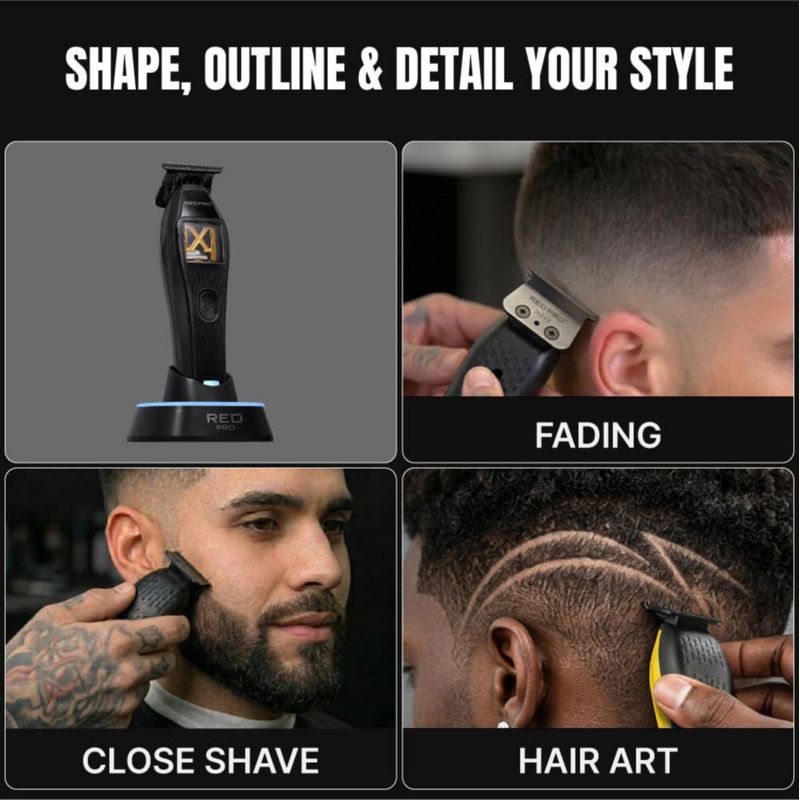 Recortadora de Cabello RED Pro X King Vector Inalámbrica DLC Gold