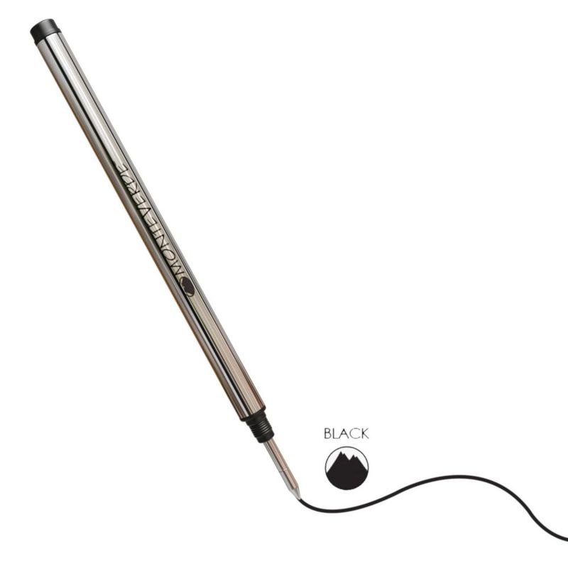 Monteverde Recambio Rollerball para Montblanc Punta Fina Negro Pack de 2