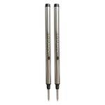 Monteverde Recambio Rollerball para Montblanc Punta Fina Negro Pack de 2