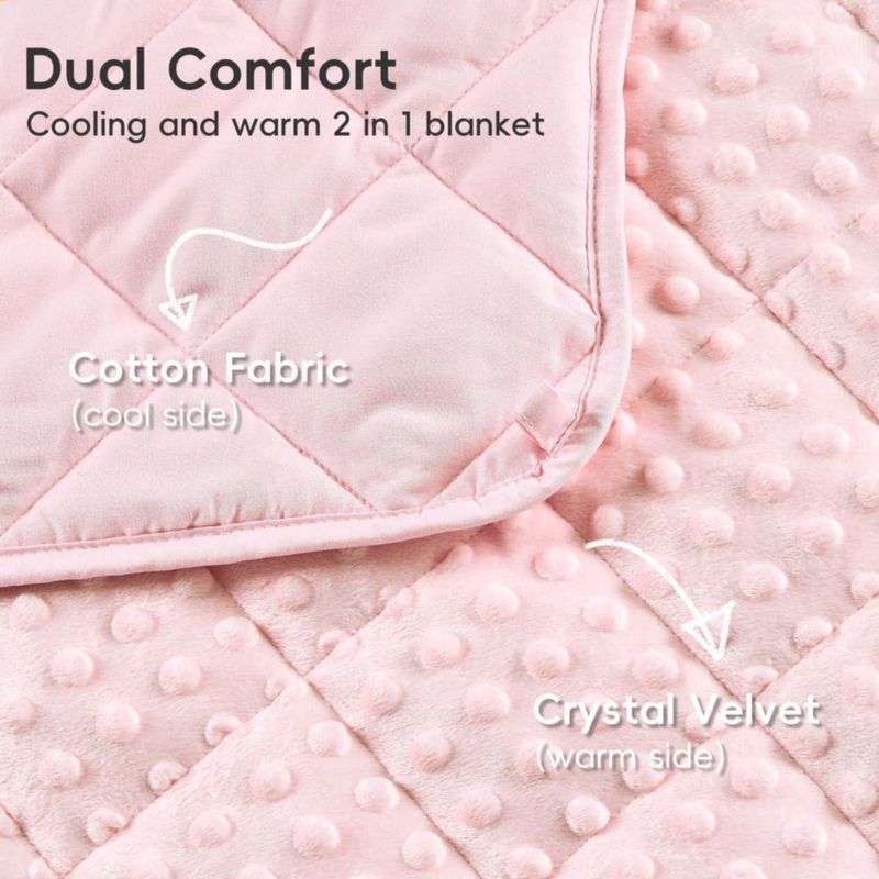 Manta con peso yescool 45 kg 122 × 183 cm Rosa Twin