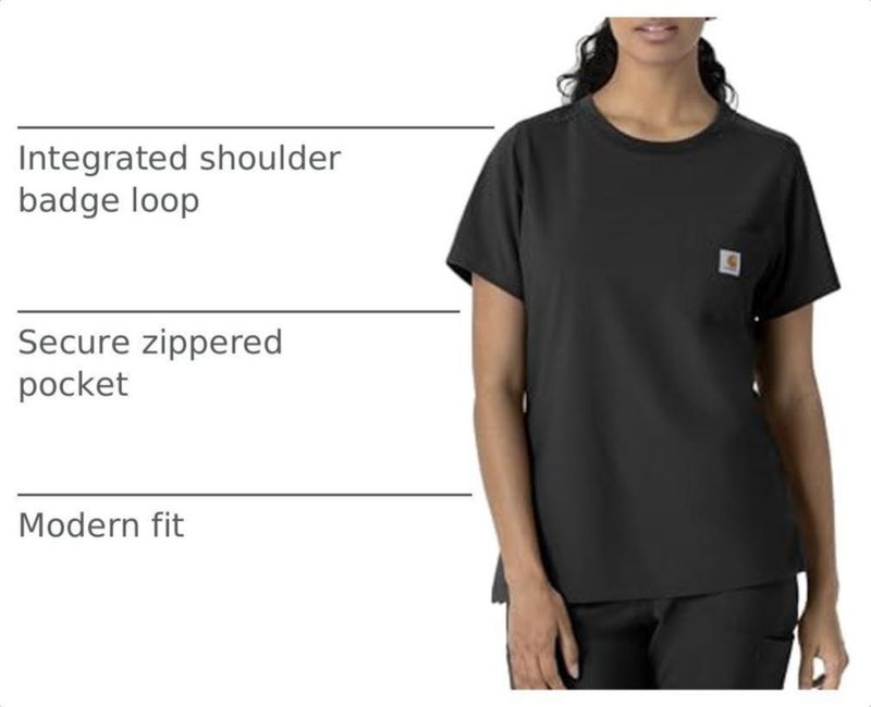 CAMISA Carhartt Mujer Cuello Redondo con 1 Bolsillo