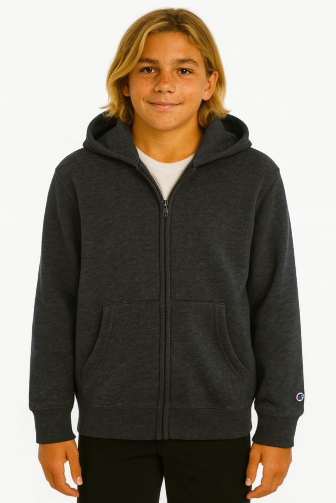Sudadera Champion Small Charcoal Heather con cremallera