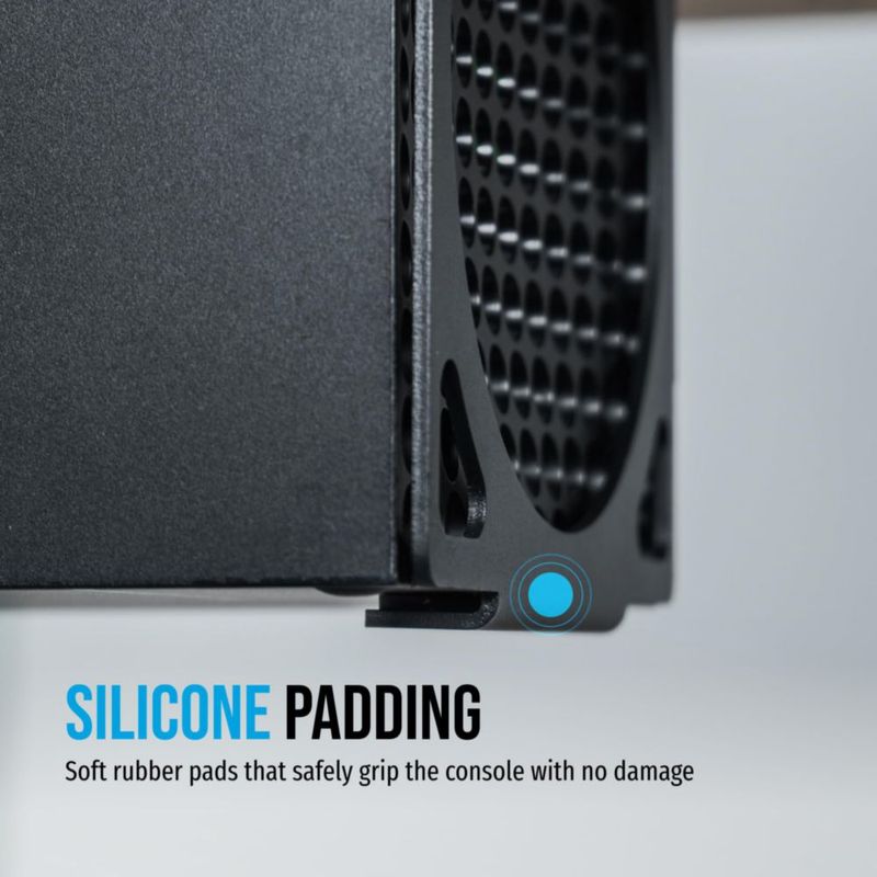 Soporte Glistco de Acero para Xbox Series X – Montaje bajo escritorio o pared