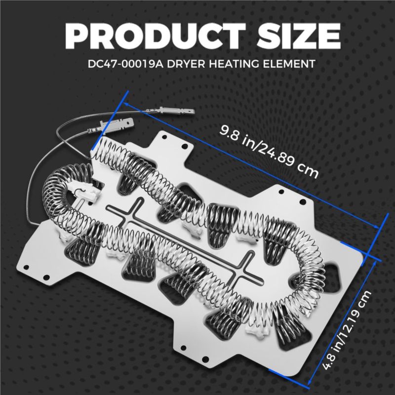 Kit de Elemento Calefactor Romalon DC47-00019A 240 V 5300 W para Secadora