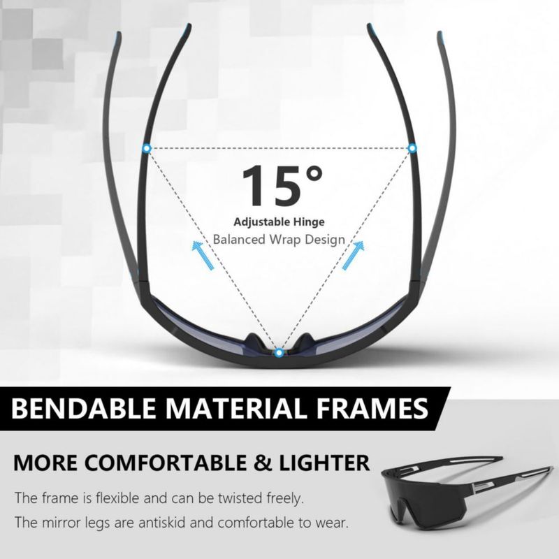 Gafas de sol IKTOD polarizadas - Pack de 3 con protección UV