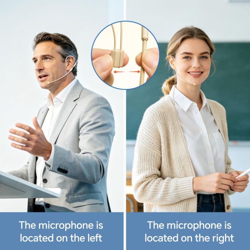 Micrófono inalámbrico XIAOKOA 2.4G color tono piel para enseñanza