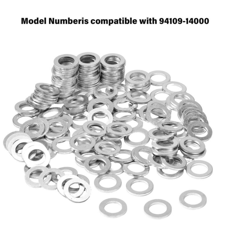 Arandelas Mudder 14 mm 200 piezas Aluminio 94109