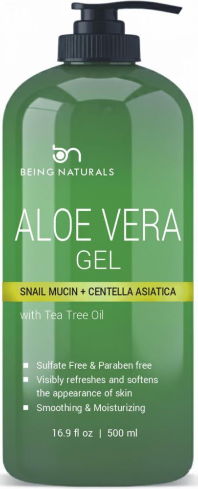 Gel de Aloe Vera Being Naturals 500 ml con Mucina de Caracol