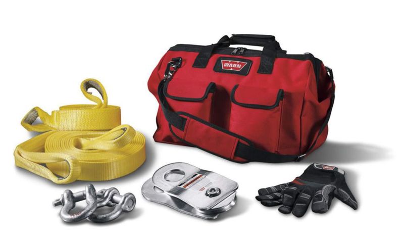 Kit de Accesorios para Cabrestante WARN 88900 con Correa de 9 m y Grilletes de 3/4 pulgada