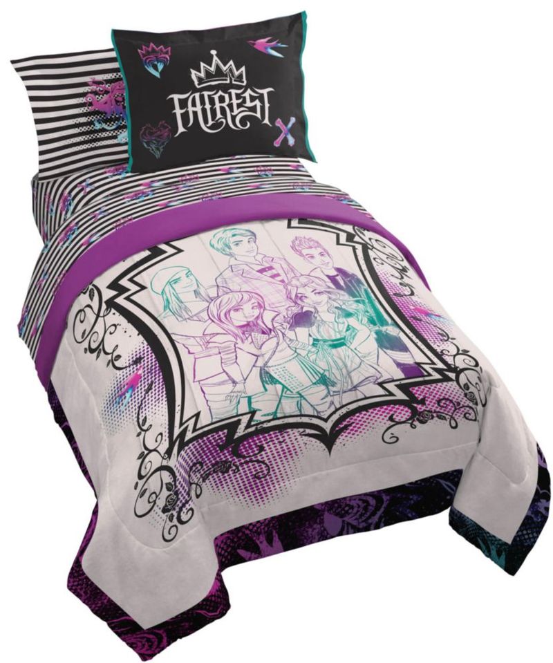 Juego de ropa de cama Jay Franco Descendants 7 piezas de microfibra completa