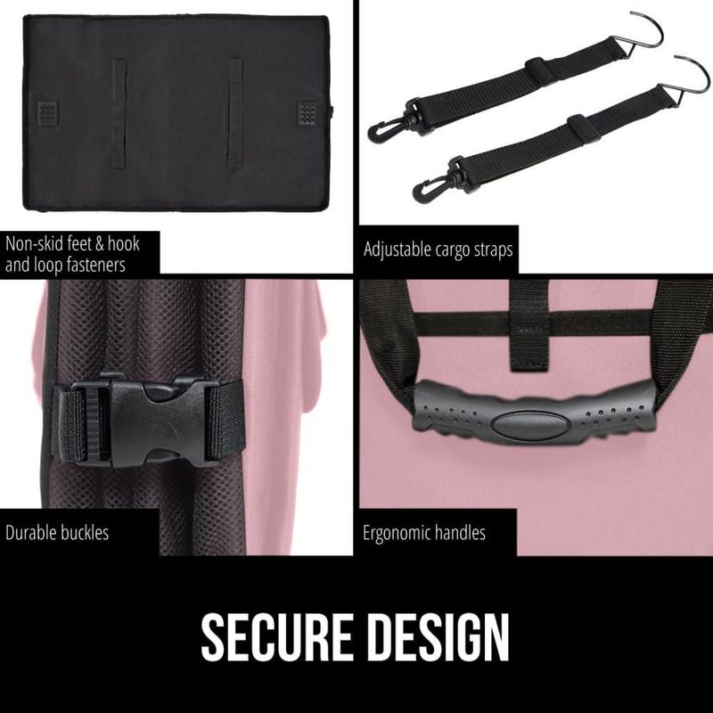Organizador de Maletero GORILLA GRIP Grande Rosa Plegable