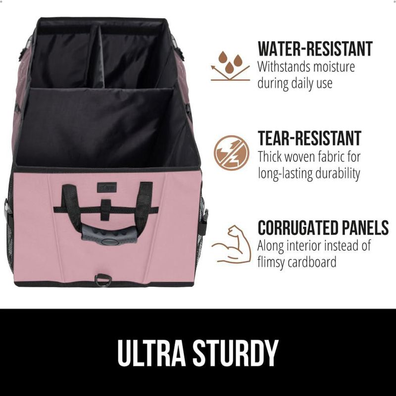 Organizador de Maletero GORILLA GRIP Grande Rosa Plegable