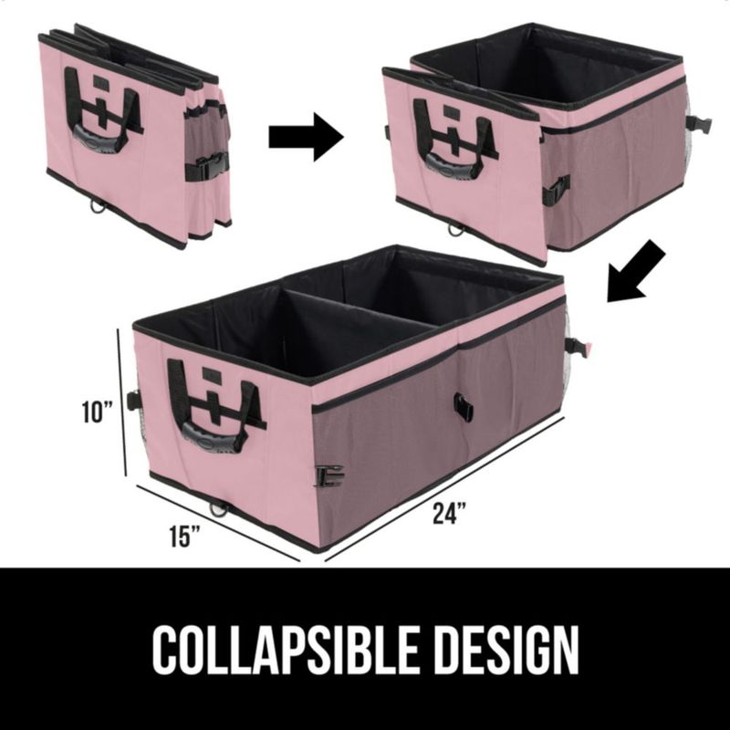 Organizador de Maletero GORILLA GRIP Grande Rosa Plegable