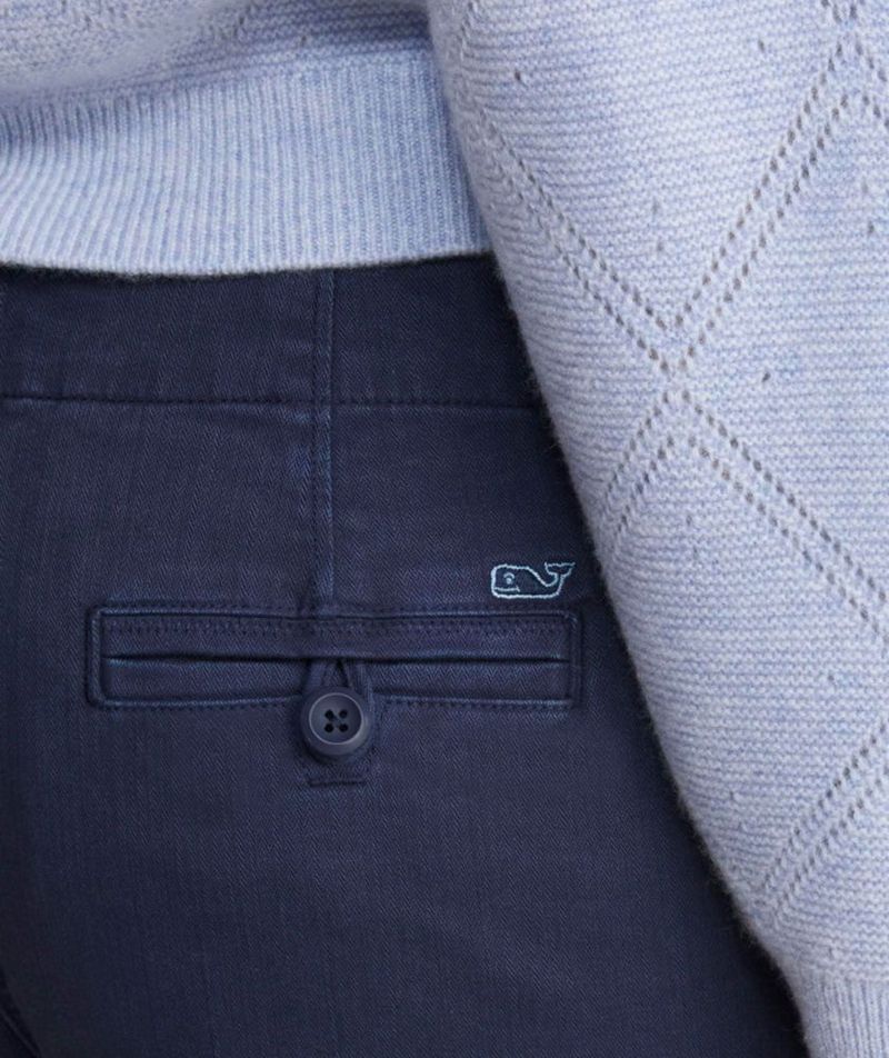 Shorts Vineyard Vines de 9 cm patrón espigado color azul marino talla 2