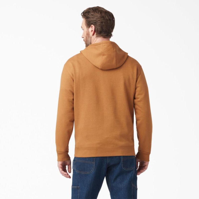 Sudadera con capucha Dickies Small Brown Duck DWR de forro polar