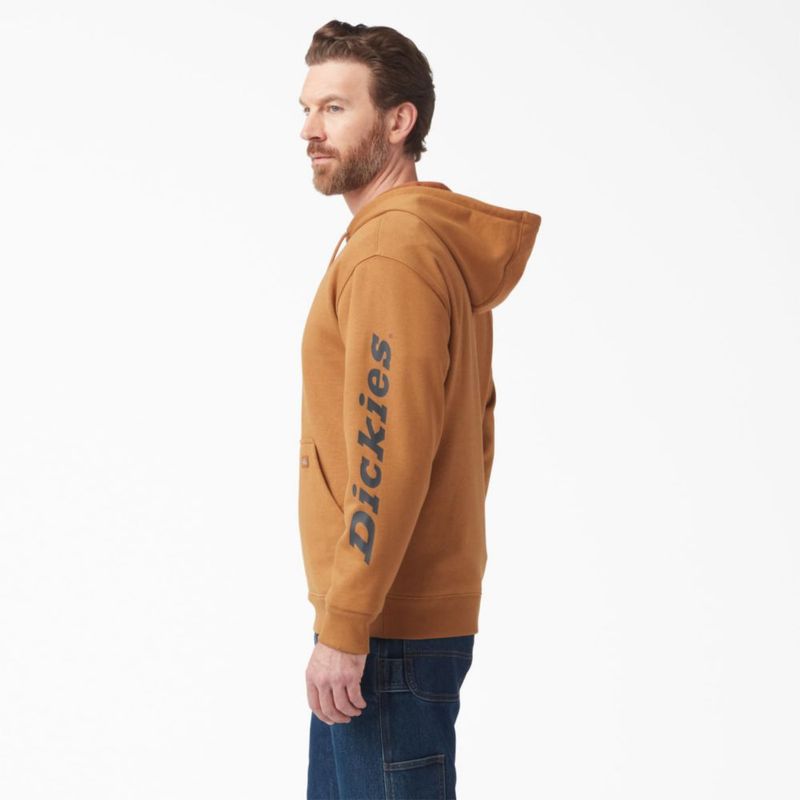 Sudadera con capucha Dickies Small Brown Duck DWR de forro polar