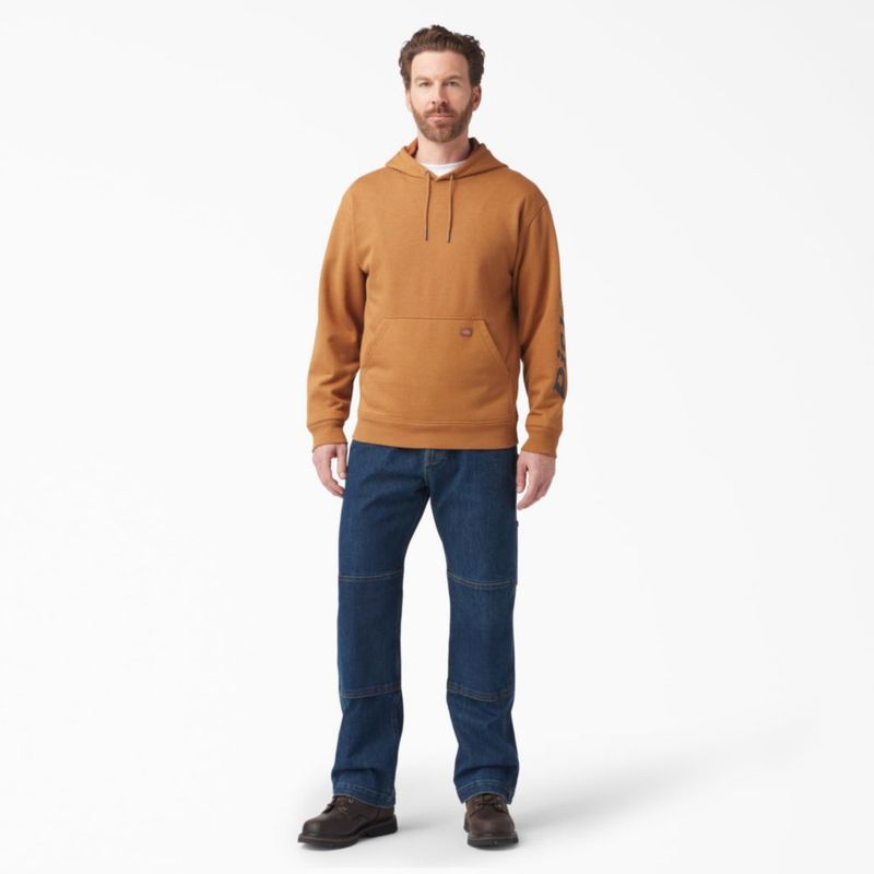 Sudadera con capucha Dickies Small Brown Duck DWR de forro polar
