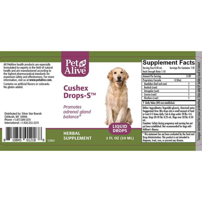 Suplemento para perros PetAlive Cushex Pack combinado 118 ml (2 unidades)
