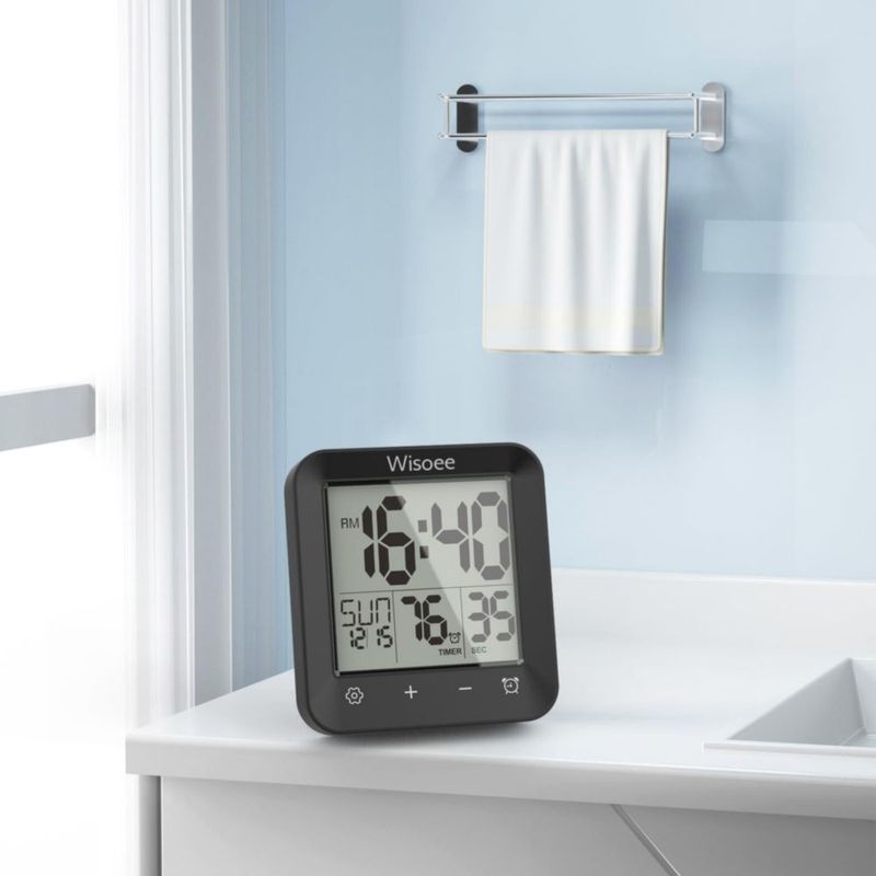 Reloj de Ducha Digital Impermeable Wisoee con Temporizador