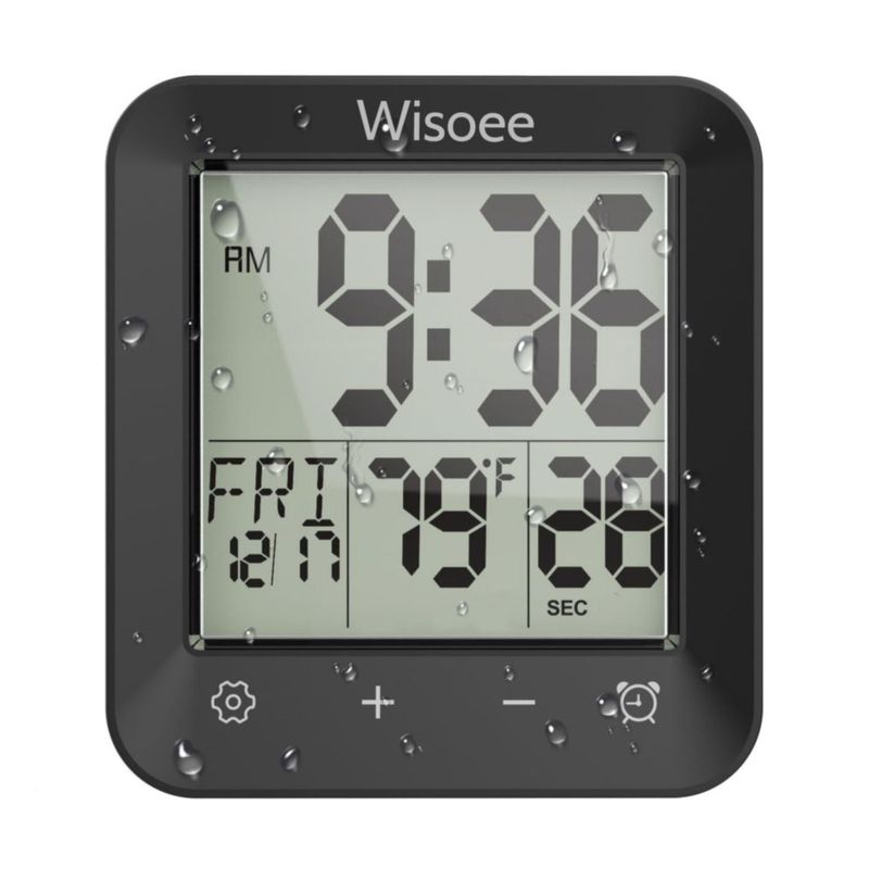 Reloj de Ducha Digital Impermeable Wisoee con Temporizador