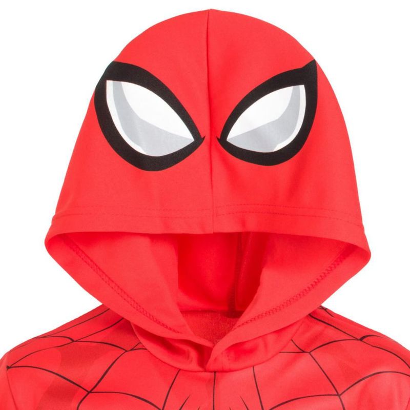 Conjunto de camiseta con capucha y pantalón corto Marvel Spider-Man para niños pequeños