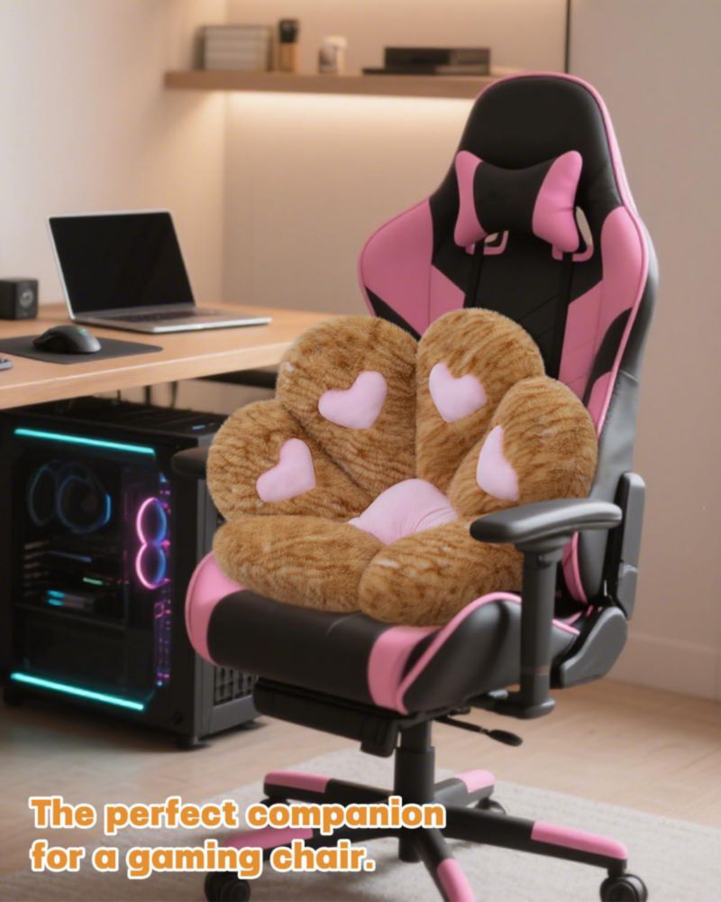 Almohada MOONBEEKI 71 cm de Peluche con Forma de Pata de Gato