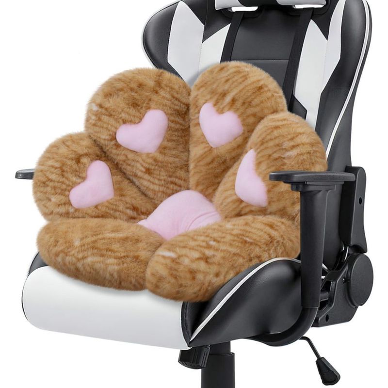 Almohada MOONBEEKI 71 cm de Peluche con Forma de Pata de Gato
