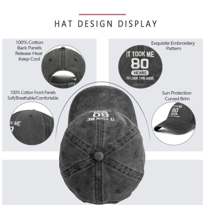 Gorra Traqueu 55-60 cm “80 años” de algodón lavado
