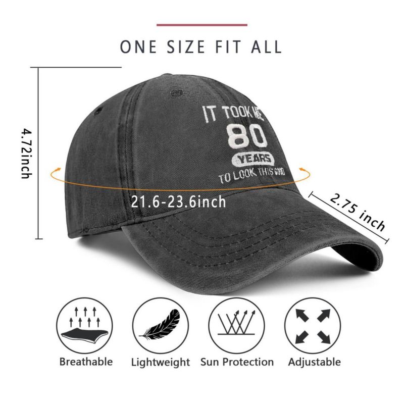 Gorra Traqueu 55-60 cm “80 años” de algodón lavado