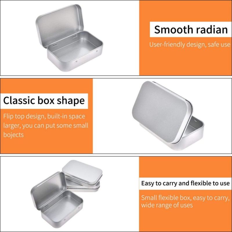 Caja de almacenamiento Aybloom 95 × 62 × 2 cm plateada (paquete de 40)