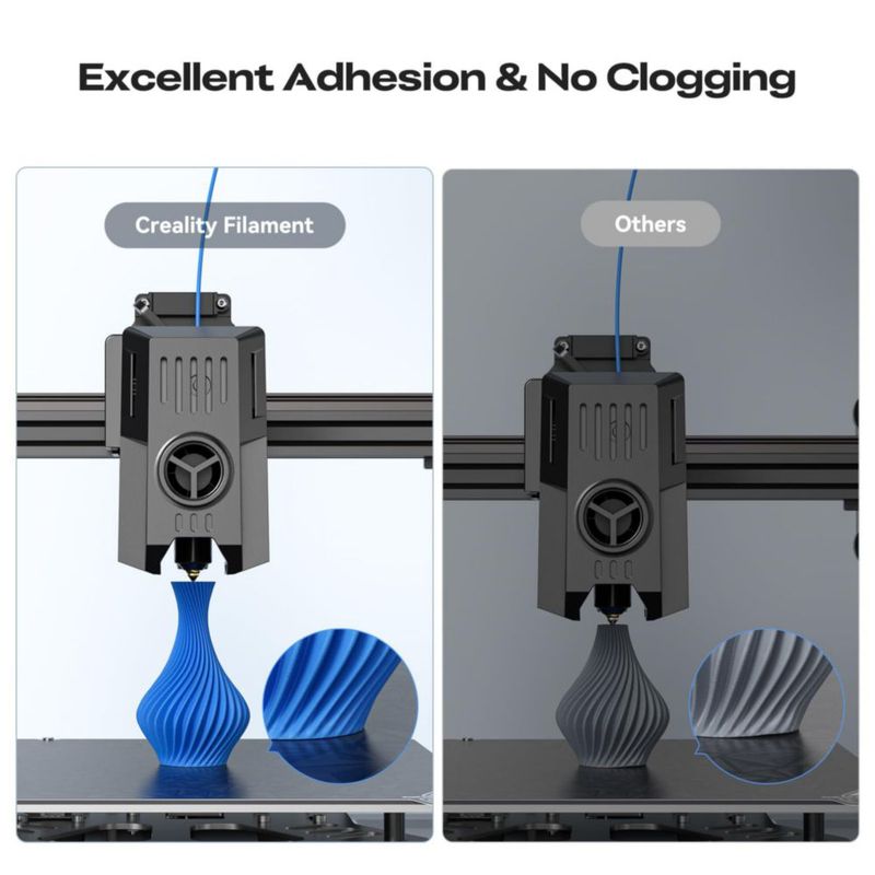 Filamento 3D Creality PLA+ 4 kg (paquete de 4) negro