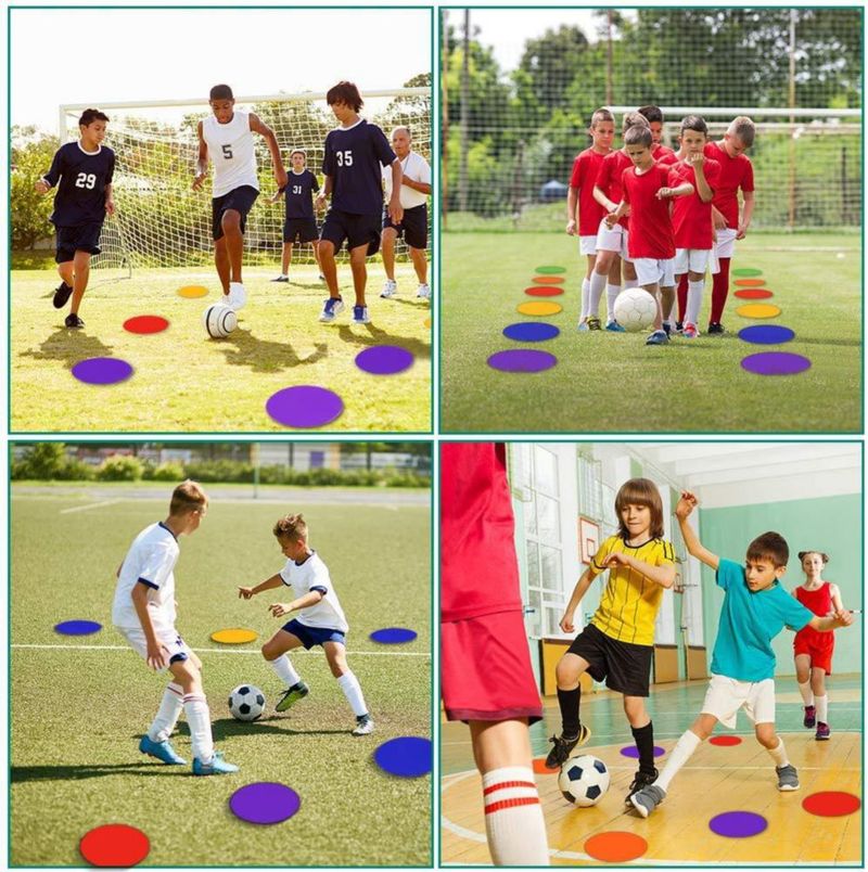 Marcadores de Piso TuXHui 23 cm Pack de 60 Antideslizantes de Goma
