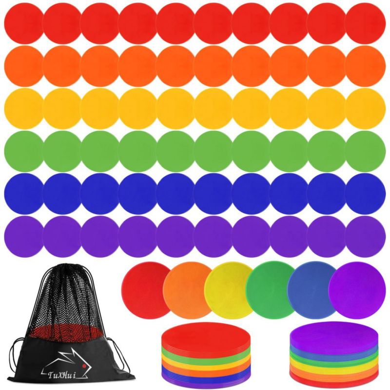 Marcadores de Piso TuXHui 23 cm Pack de 60 Antideslizantes de Goma