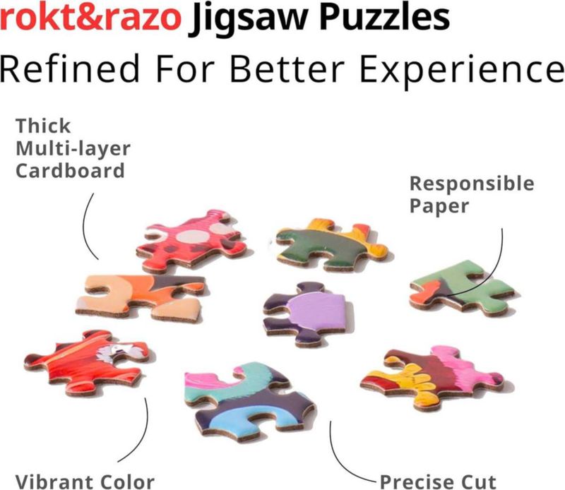 PUZZLES rokt&razo 1000 piezas rompecabezas diario (24 paquetes)