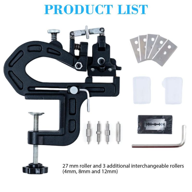 Máquina manual de desbaste de cuero INNETOC con rodillos de 27 mm