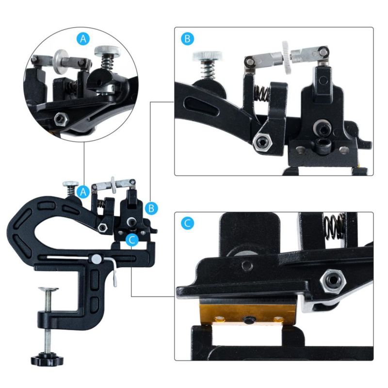 Máquina manual de desbaste de cuero INNETOC con rodillos de 27 mm